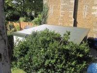 Re-roof double pent garage