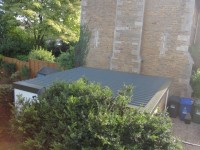 Re-roof double pent garage