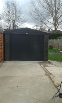 Graphite Concrete Garage