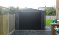 Graphite Concrete Garage