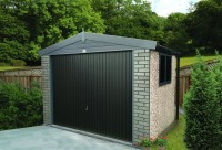 Graphite Concrete Garage