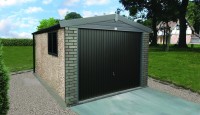 Graphite Concrete Garage