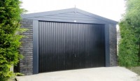 Graphite Concrete Garage