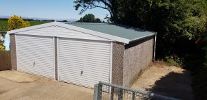 White Rose Buildings | Sectional Garage Re-roof & Refurbishment Concrete Garage Refurbishment
