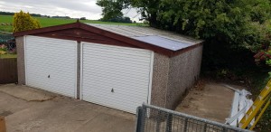 White Rose Buildings | Sectional Garage Re-roof & Refurbishment Concrete Garage Refurbishment