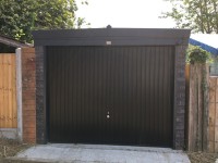 Pent Graphite Concrete Garage