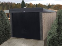 Pent Graphite Concrete Garage