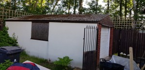 White Rose Buildings | Garage Re Roof for Concrete Sectional Garage Garage Re Roof for Concrete Sectional Garage