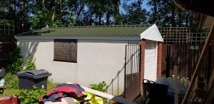 White Rose Buildings | Garage Re Roof for Concrete Sectional Garage Garage Re Roof for Concrete Sectional Garage