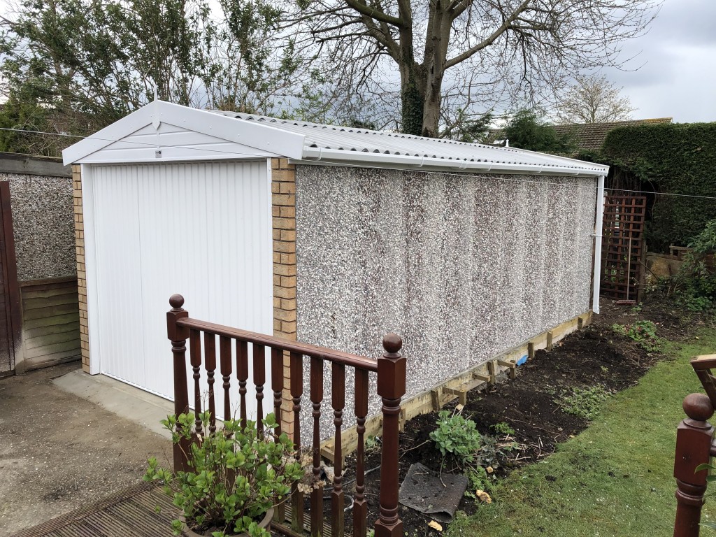 White Rose Buildings | Old Asbestos Garage Removal and New Apex Garage Garage Removal & New Apex Garage