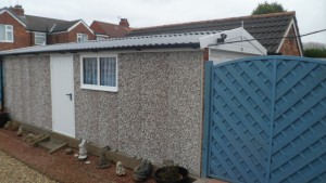 White Rose Buildings | Asbestos removal and replaced with new Apex Royale Garage Apex Royale