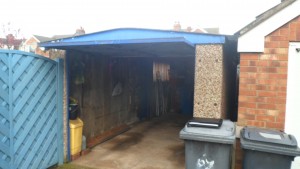 White Rose Buildings | Asbestos removal and replaced with new Apex Royale Garage Apex Royale