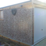 Pent prefab garage