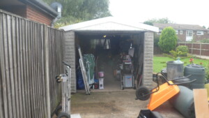 White Rose Buildings | Dismantle, new base and new Apex Royale Concrete Garage concrete garages