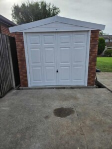 White Rose Buildings | Dismantle, new base and new Apex Royale Concrete Garage concrete garages