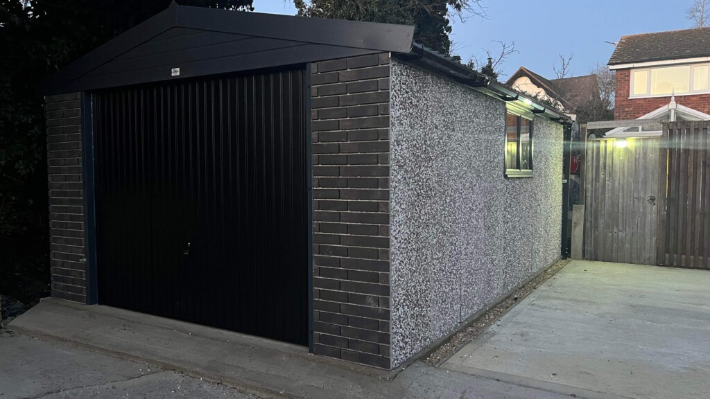 White Rose Buildings | Apex Graphite Concrete Prefabricated Garage Prefabricated Garage