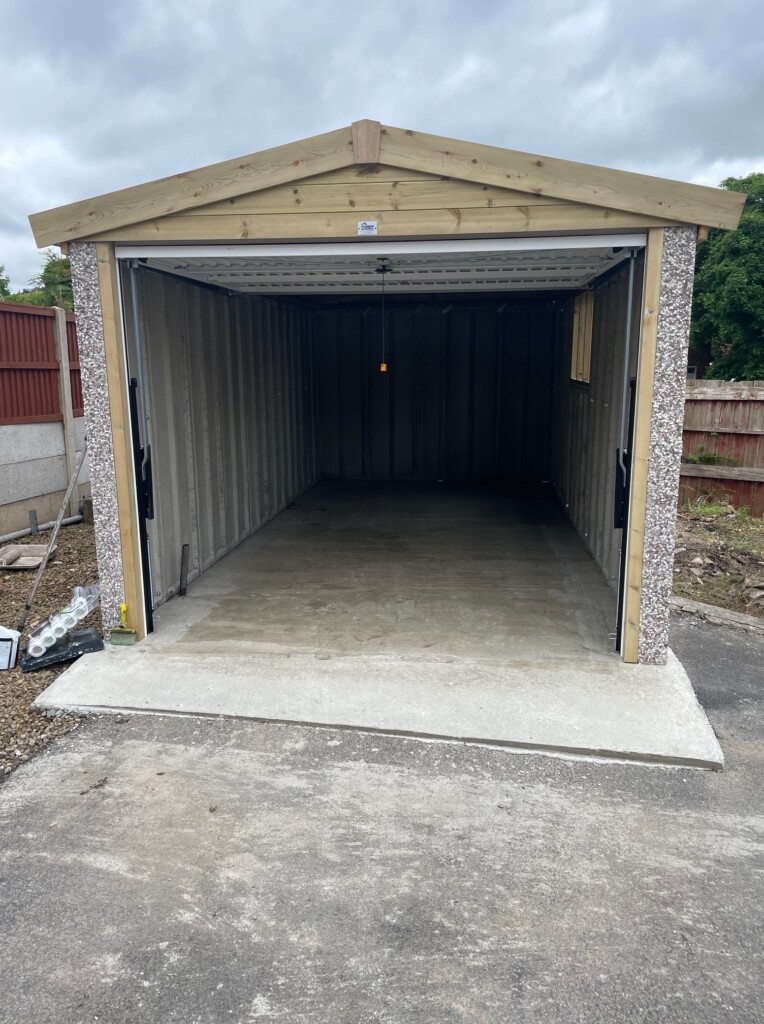White Rose Buildings | Standard Apex Concrete Garage Concrete Garages
