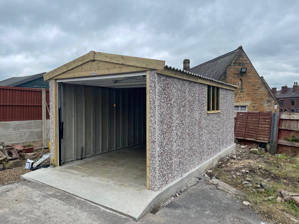 White Rose Buildings | Standard Apex Concrete Garage Concrete Garages
