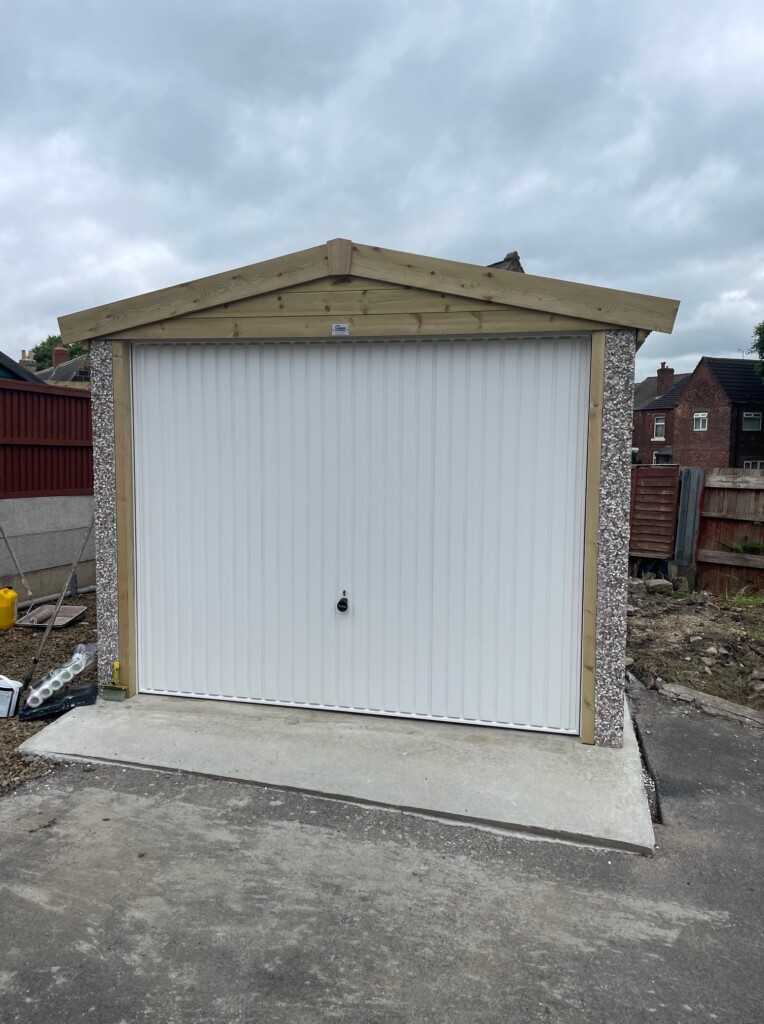 White Rose Buildings | Standard Apex Concrete Garage Concrete Garages