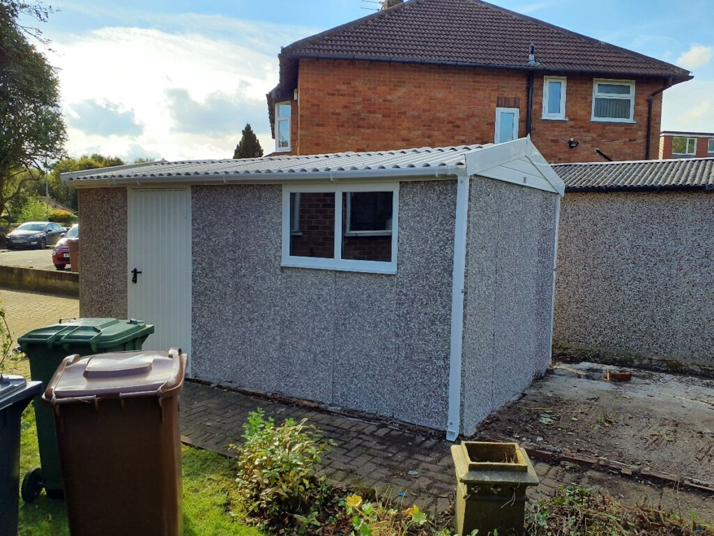 White Rose Buildings | New PVC Apex Garage Apex Concrete Garage