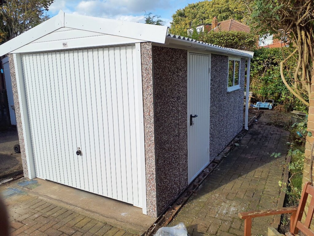 White Rose Buildings | New PVC Apex Garage Apex Concrete Garage