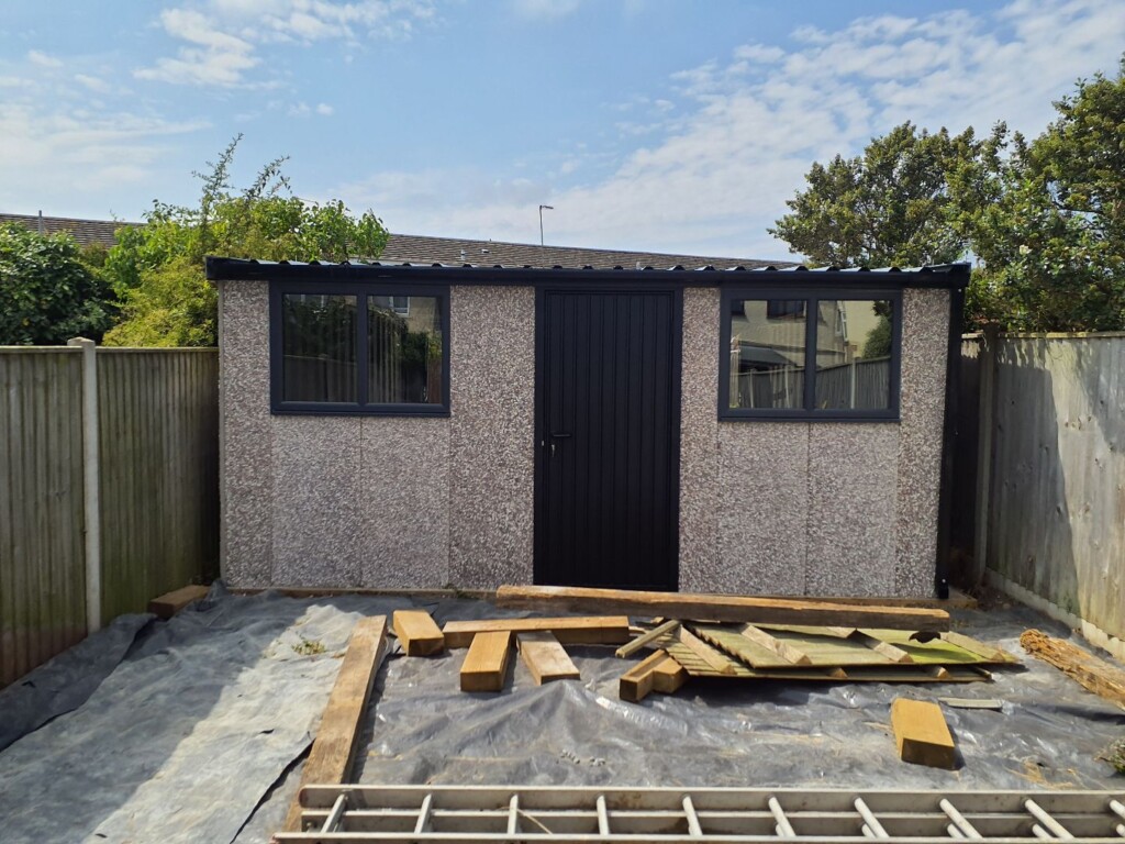 White Rose Buildings | Graphite Double Garage Duchess Graphite garage