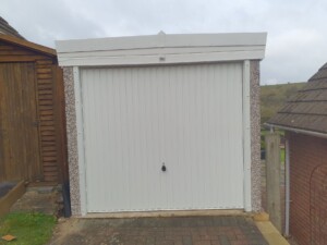 White Rose Buildings | Pent Standard Garage with Upgrades Pent Concrete Garage