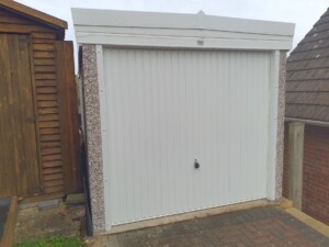 White Rose Buildings | Pent Standard Garage with Upgrades Pent Concrete Garage