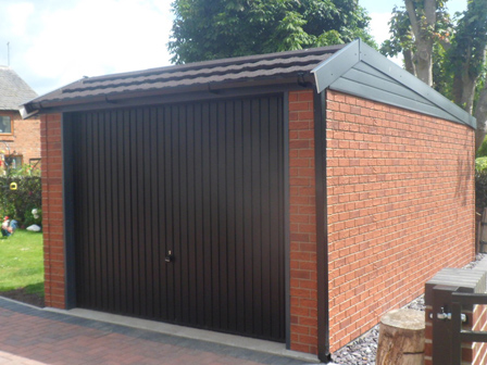 brick effect garage